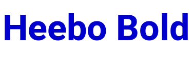Heebo Bold Schriftart